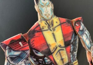 Detailed showing close up of comic accuracy